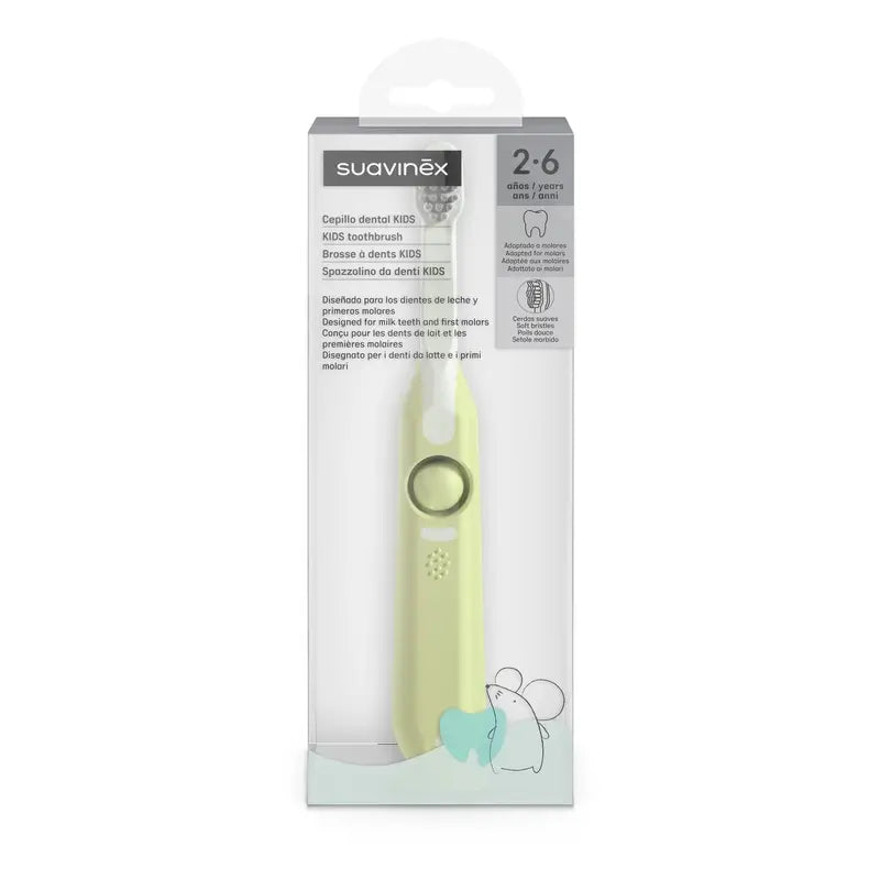 Suavinex Toothbrush Infant Toothbrush 2 to 6 Years, Green