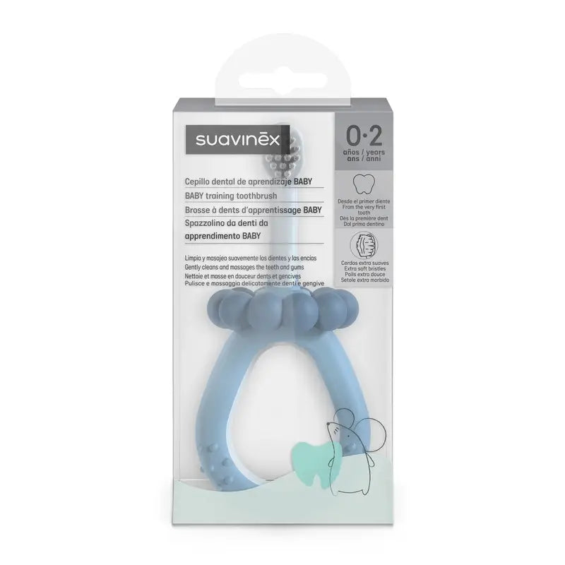 Suavinex Baby Toothbrush 0-2 Years, Blue