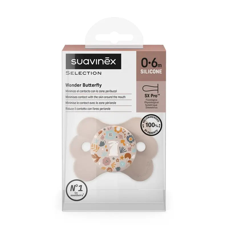 Suavinex Soother Sx Pro 0/6 Months, Wonderland Pink