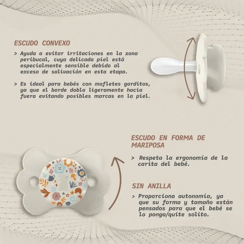 Suavinex Soother Sx Pro 6/18 Months, Wonderland Beige