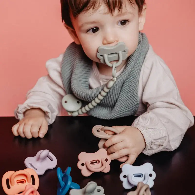 Suavinex Pacifier All Silicone Physiological Sx Pro, 6/18 Months, Ballad Blue