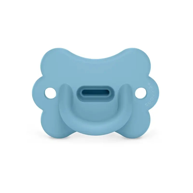Suavinex Pacifier All Silicone Physiological Sx Pro, 6/18 Months, Butterfly Infinity Blue