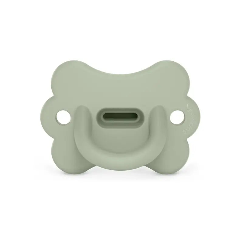 Suavinex Pacifier All Silicone Pacifier Sx Pro, 6/18 Months, Butterfly Lake Green