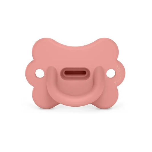 Suavinex Pacifier All Silicone Pacifier Sx Pro, 6/18 Months, Butterfly Peach Pink