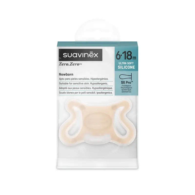 Suavinex Pacifier Zero Zero, 6/18 Months, Fair