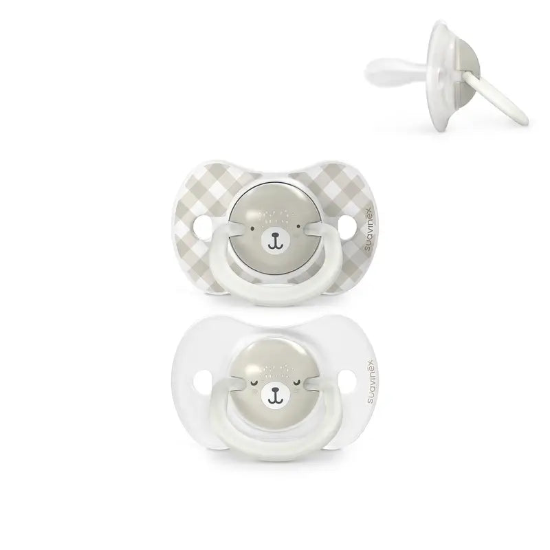 Suavinex Night & Day soothers Night & Day Teat Sx Pro 0/6 Months Grey, 2 units