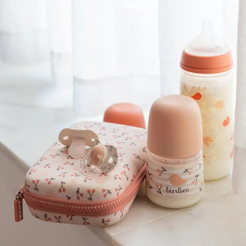 Suavinex Pacifiers Teat Sx Pro 0/6 Months Birdies Pink, 2 units