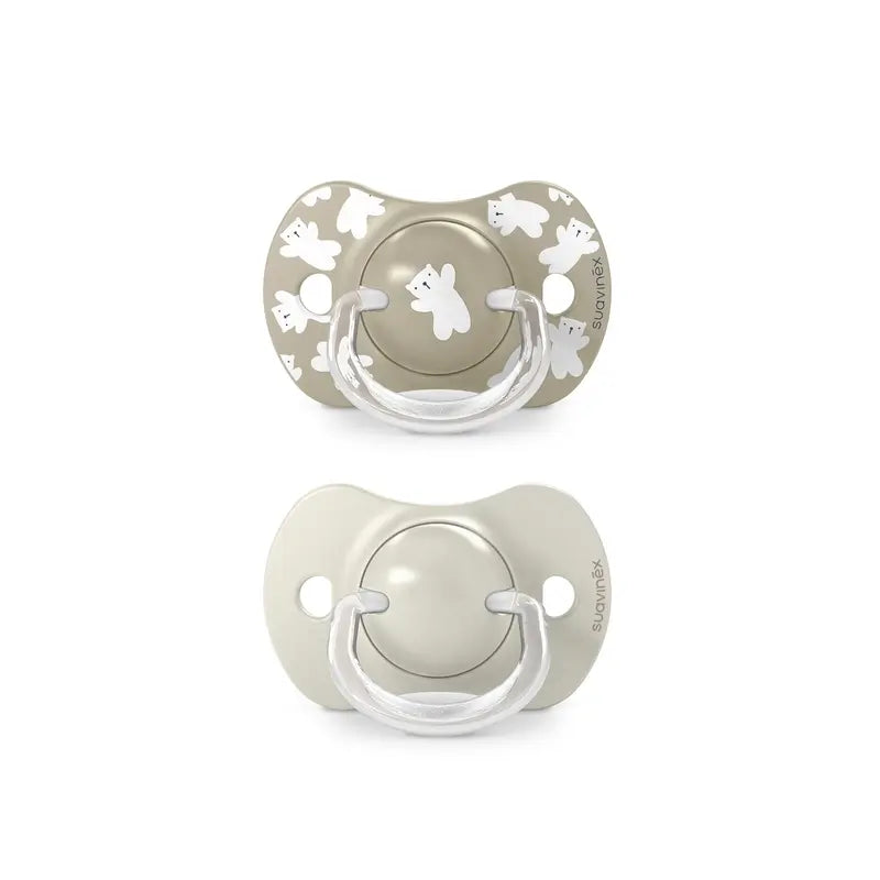 Suavinex Pacifiers Sx Pro Teat +18 Months Wild&Free Beige, 2 units