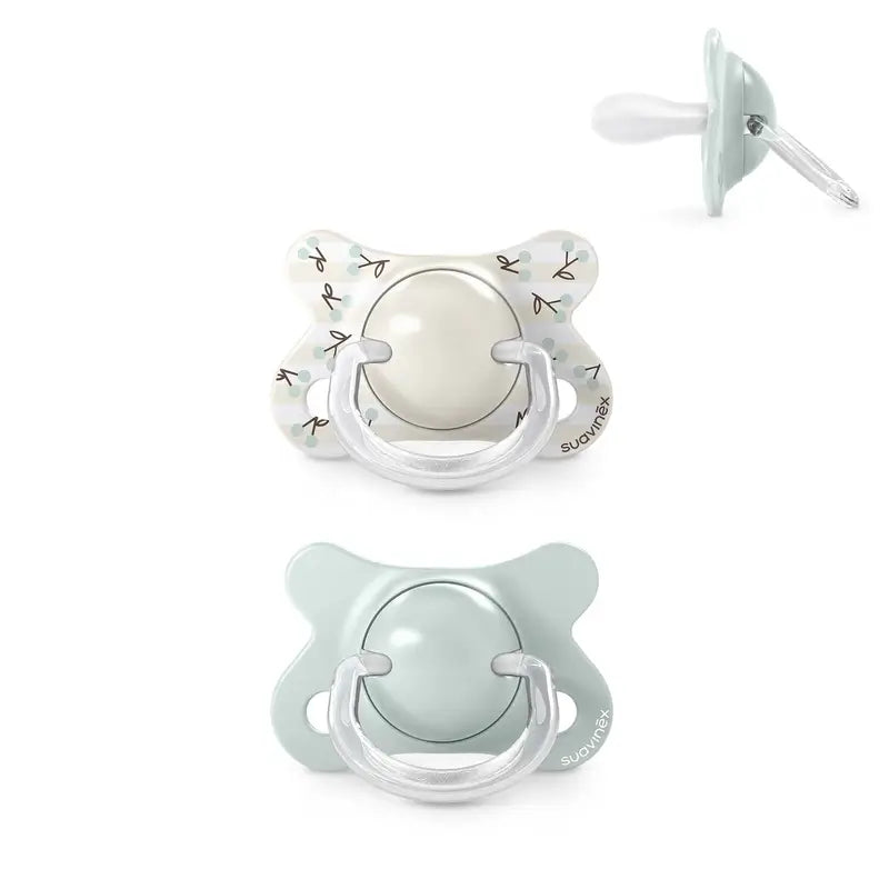 Suavinex Pacifiers Teat Sx Pro -2/2 Months Birdies Green, 2 units