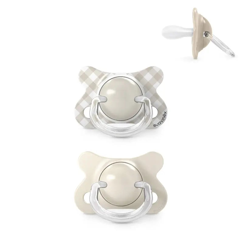 Suavinex Pacifiers Sx Pro Teat -2/2 Months Wild&Free Beige, 2 units