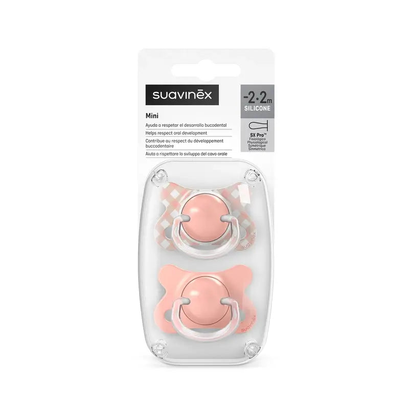 Suavinex Pacifiers Sx Pro Teat -2/2 Months Wild&Free Pink, 2 units