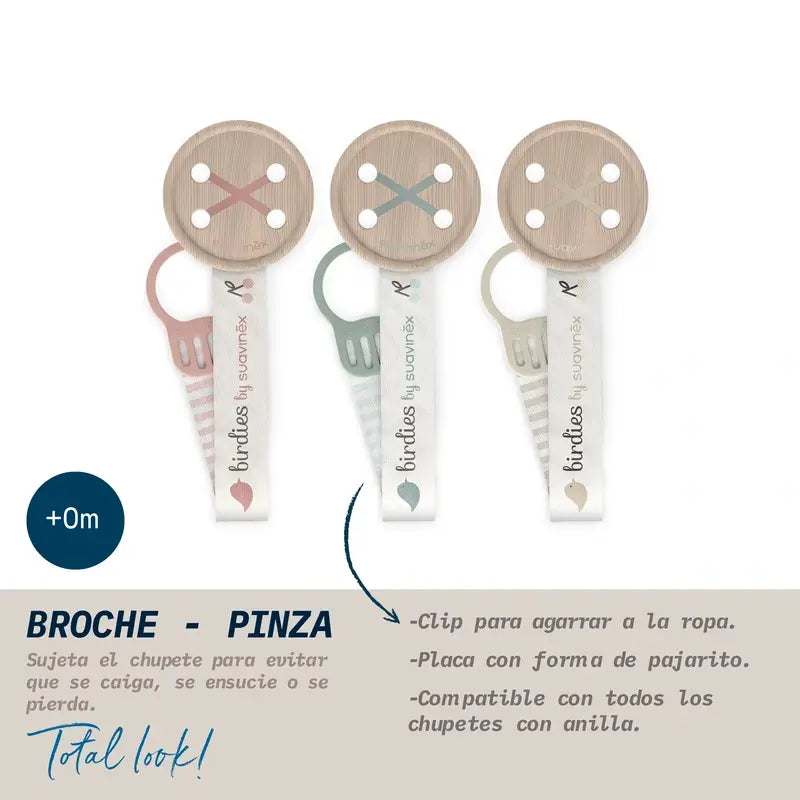 Suavinex Dummy Tape +0 Months Birdies Beige