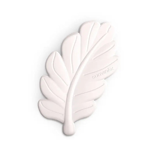 Suavinex Teether Silicone Leaf Teether, Pink Poetry