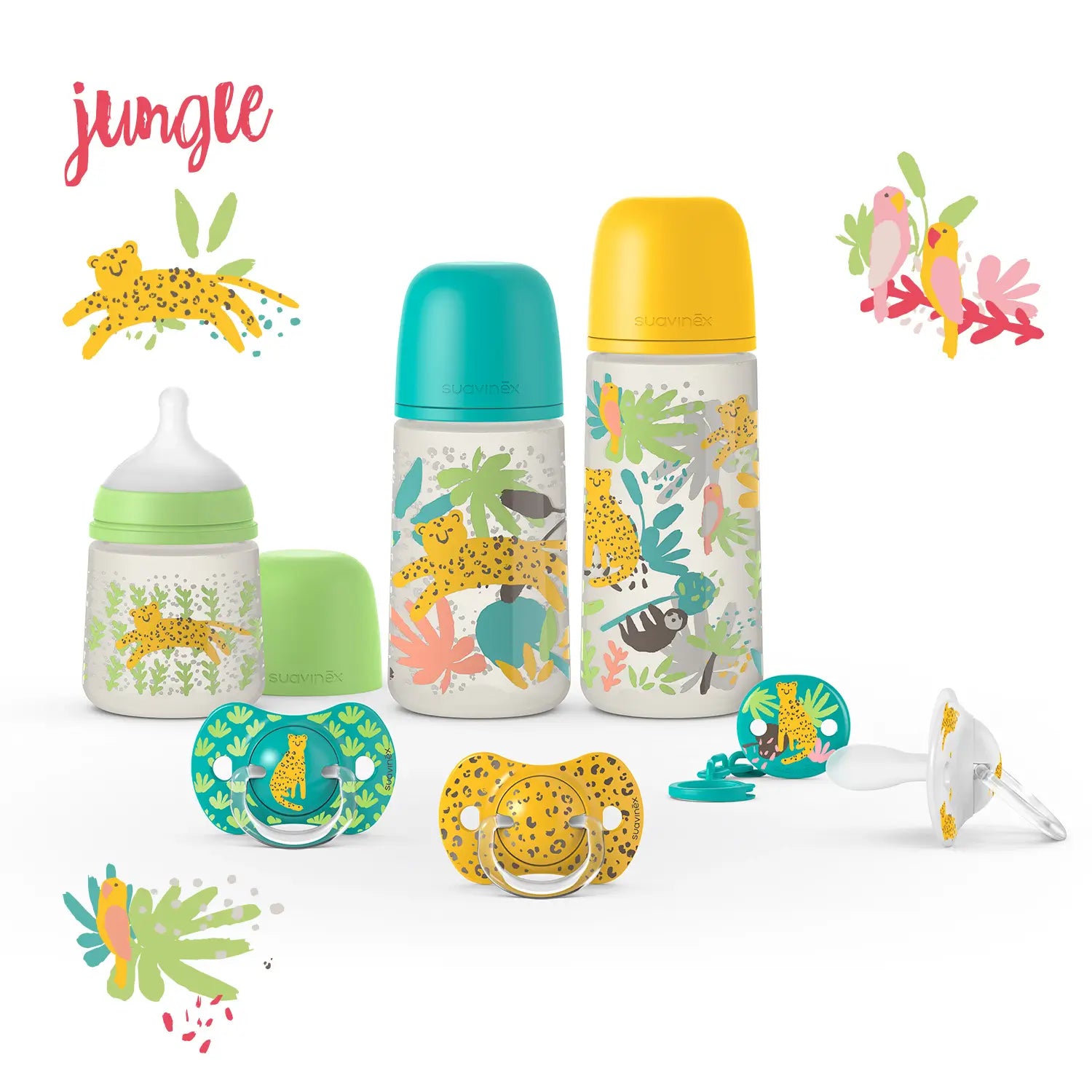 Suavinex Pack 2 Pacifiers Physiological Sx Pro Jungle Pink 18+M