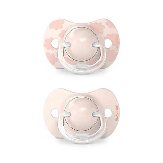 Suavinex Pacifiers Pink With Physiological Silicone Teat Sx Pro, 0-6 M, 2 units