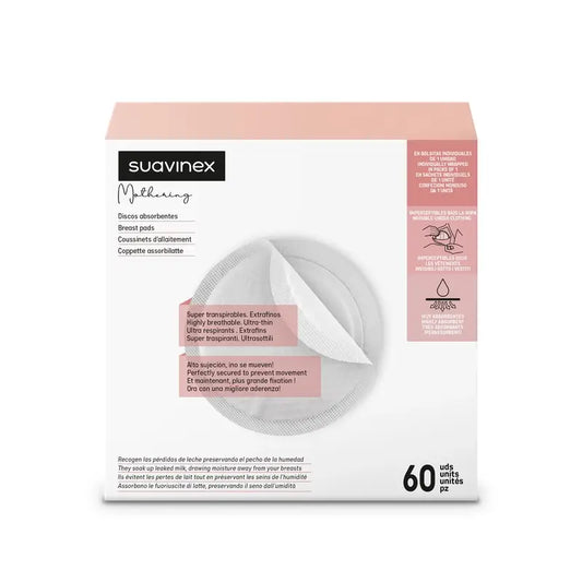 Suavinex Breastfeeding Absorbent Pads. 60 Discs