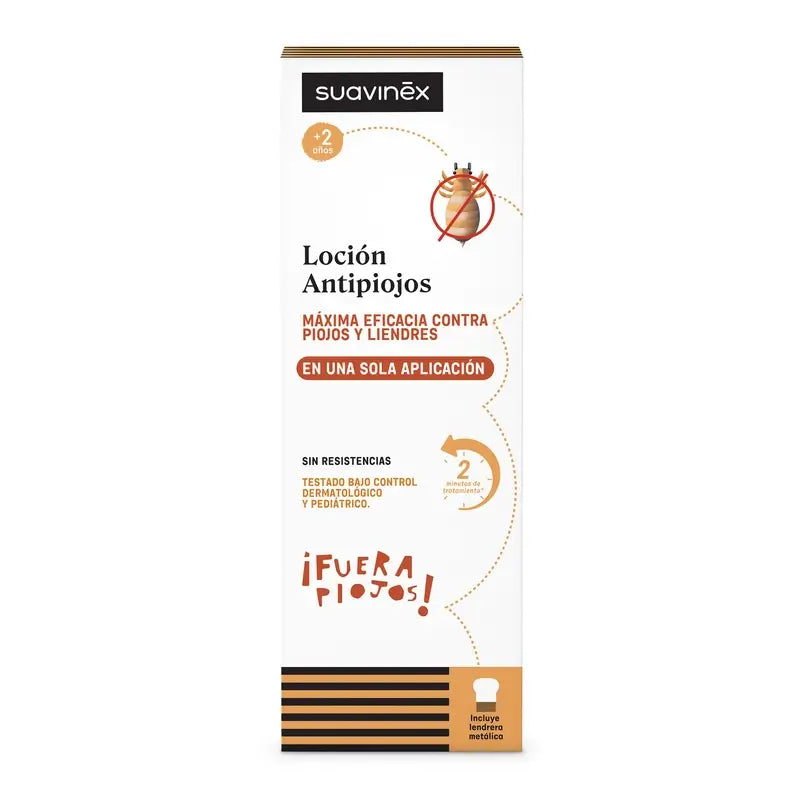 Suavinex Pack Anti-lice Lotion 125 Ml + Lice Netting, +2 Years old