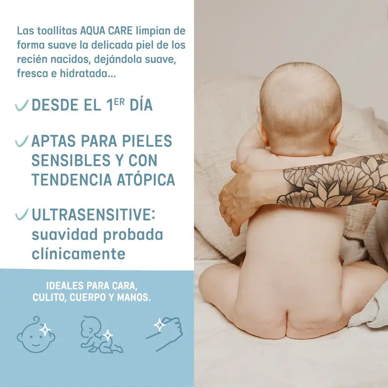 Suavinex Aqua Care Wipes, 60 Units