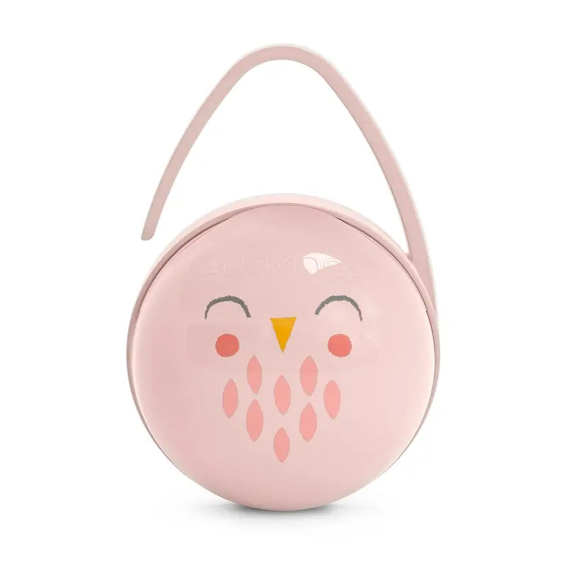 Suavinex Premium Baby Soother Holder. To carry 2 soothers. Portable Soother Case. Dummy Case. Colour Pink