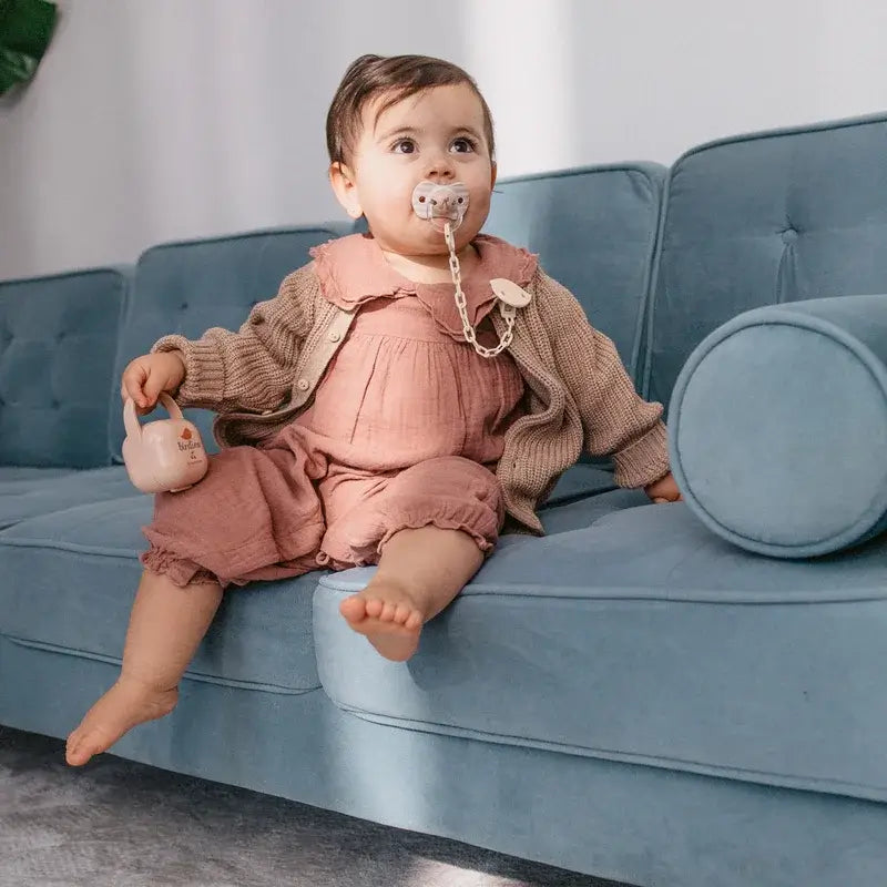 Suavinex Pacifier Holder +0 Months Birdies Pink