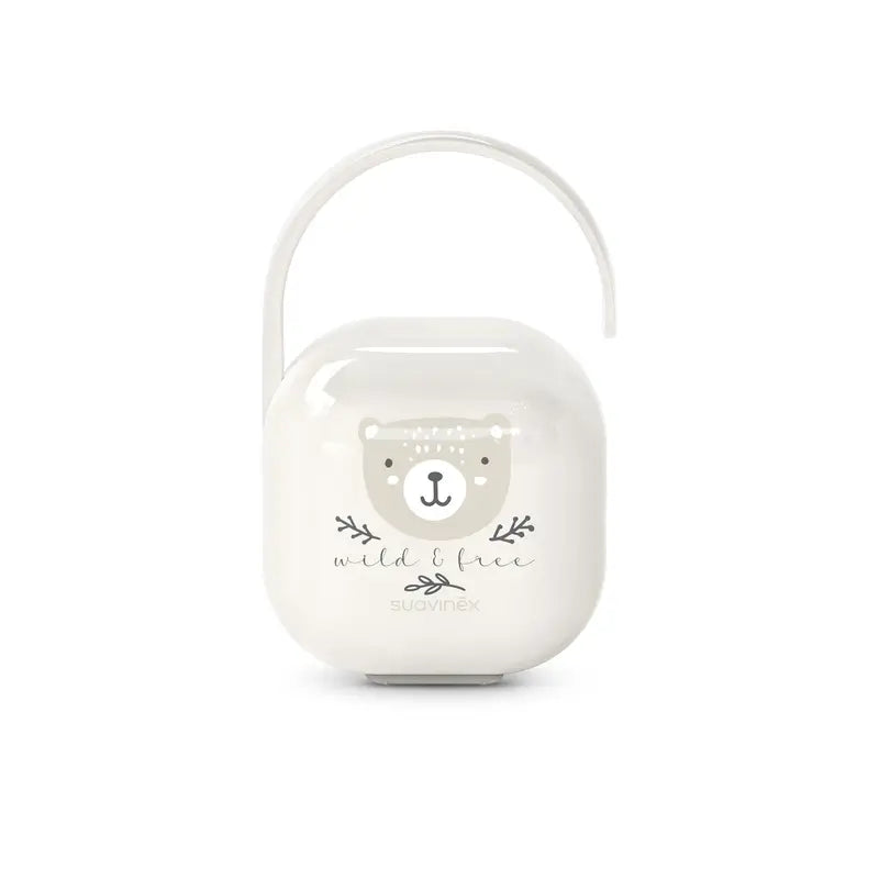 Suavinex Pacifier Holder +0 Months Wild&Free Beige