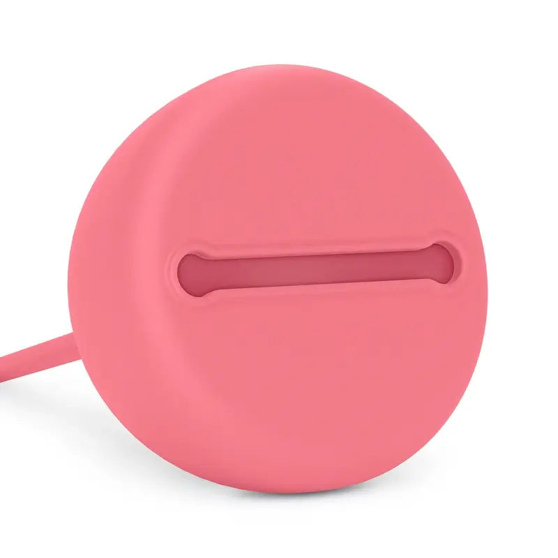 Suavinex Silicone Pacifier Holder With Handle, +0 Months, Fuchsia