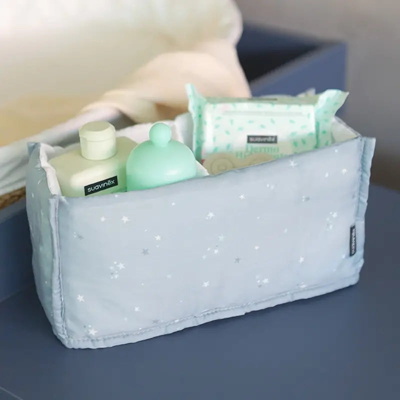 Suavinex Baby Gift Baby Milk 300 Ml + Baby Cologne Memories 100 Ml + Wipes + Teether, Blue