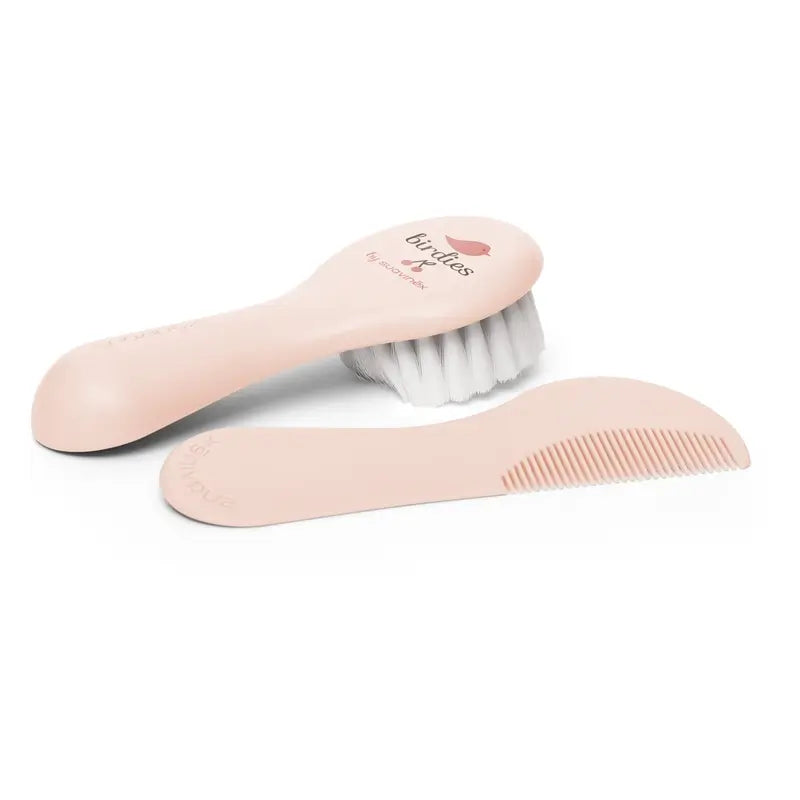 Suavinex Baby Brush & Comb, Pink