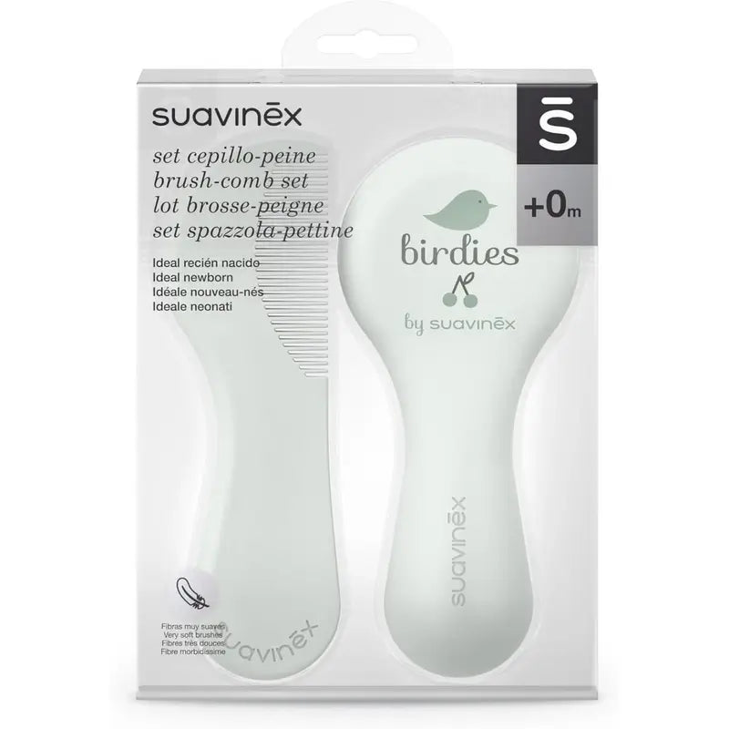 Suavinex Baby Brush & Comb, Green