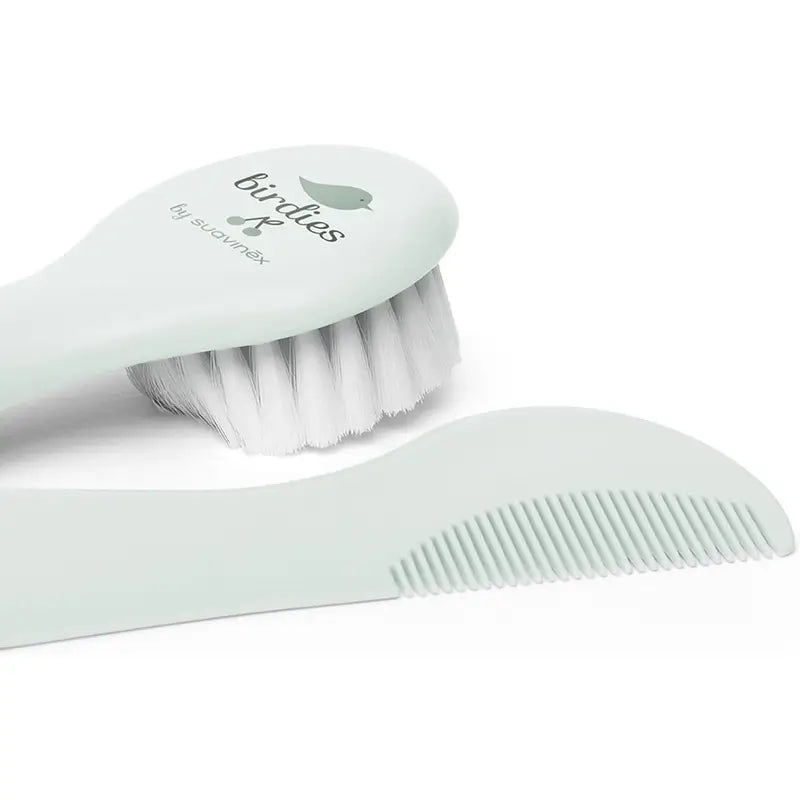 Suavinex Baby Brush & Comb, Green
