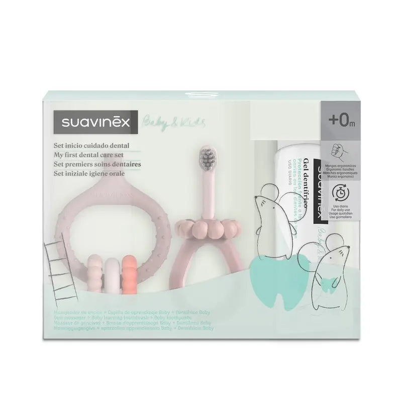 Suavinex Dental Care Starter Set +0 Months, Pink