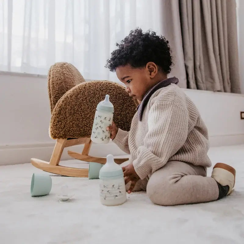 Suavinex Baby Bottles and Soother Gift Set Pink +0M Birdies Green