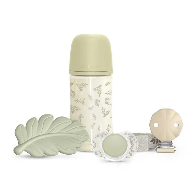 Suavinex Gift Set Soother + Pacifier + Bottle 270 Ml (M) + Teether, Green