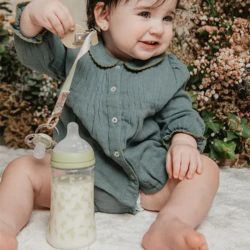 Suavinex Gift Set Soother + Pacifier + Bottle 270 Ml (M) + Teether, Green