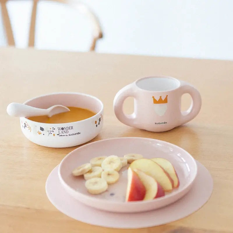 Suavinex Baby Tableware +6 Months, Pink