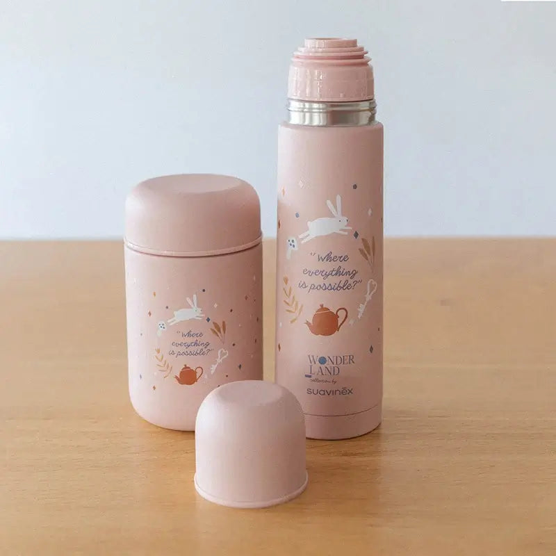 Suavinex Papillero Thermos 400 Ml, Wonderland Pink
