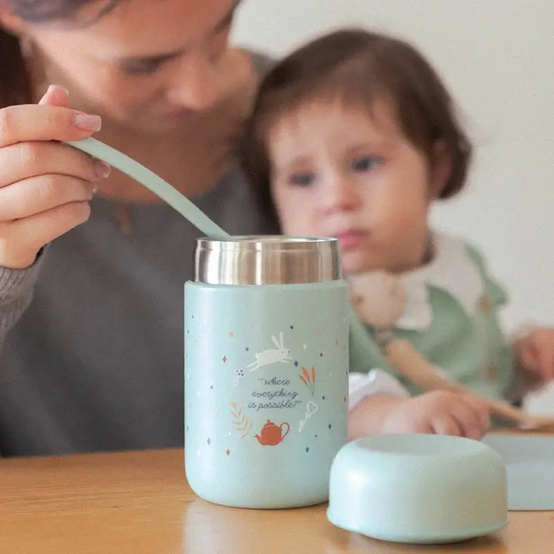 Suavinex Papillero Thermos 400 Ml, Wonderland Green