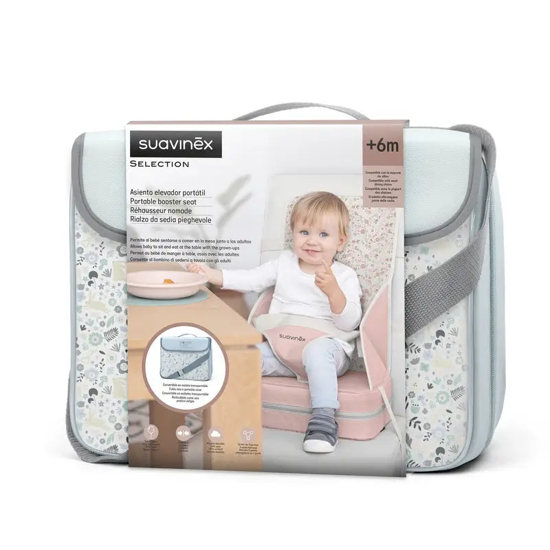 Suavinex Portable High Chair +6 Months, Blue