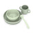 Suavinex Silicone Tableware 4 Pieces With Suction Cup, +4 Months, Green