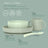 Suavinex Silicone Tableware 4 Pieces With Suction Cup, +4 Months, Green