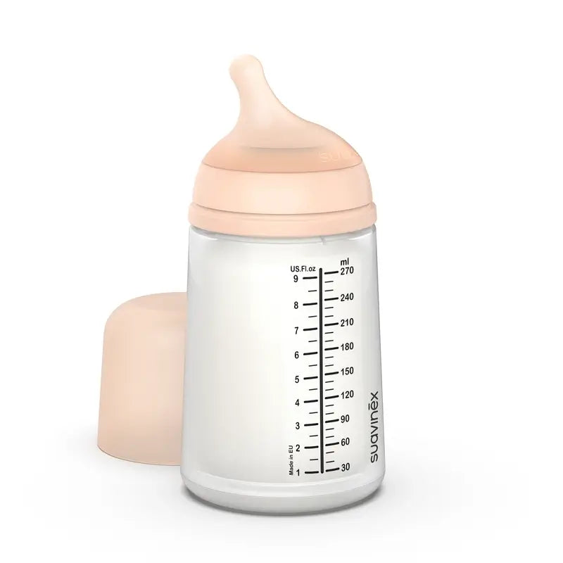 Suavinex Anti-colic Bottle Zero Zero 270 Ml, Medium Flow (M), +3 Months, Fair