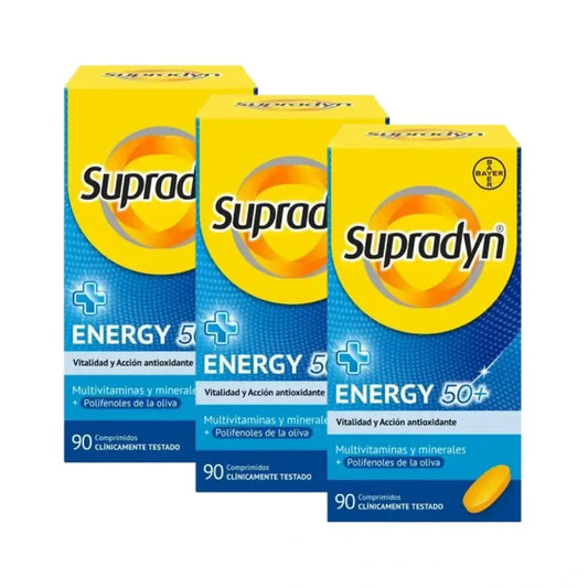 Supradyn Energy 50+ Vitamins, Minerals, and Energy, 3x90 Tablets