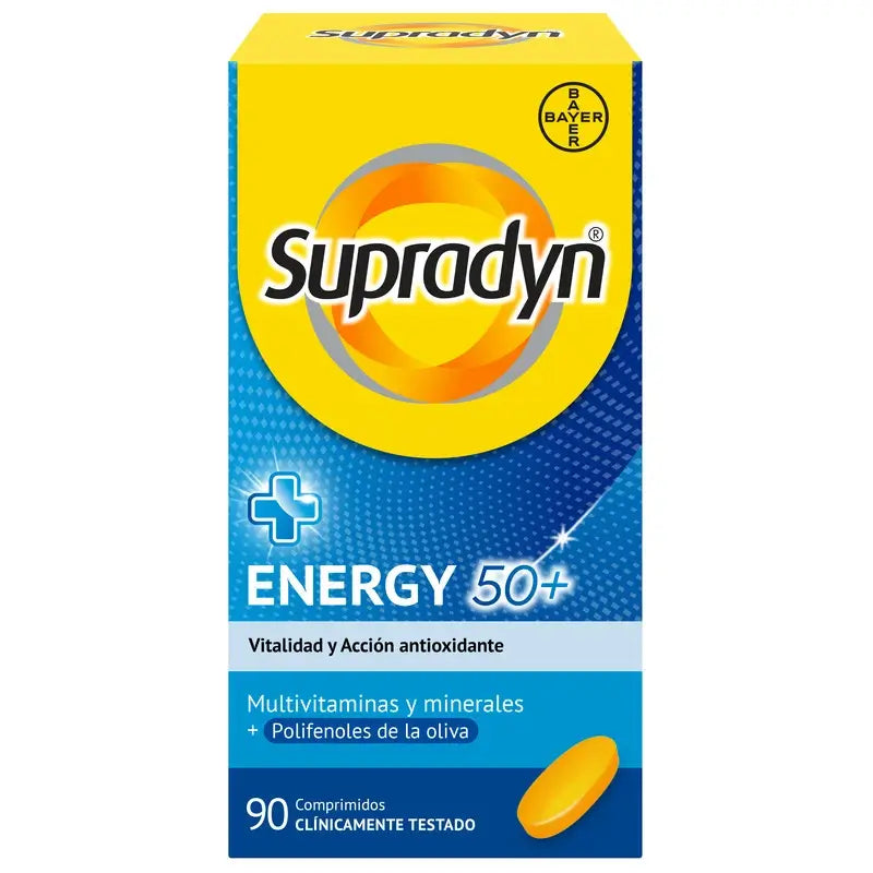 Supradyn Energy 50+ Vitamins, Minerals and Energy, 90 Tablets