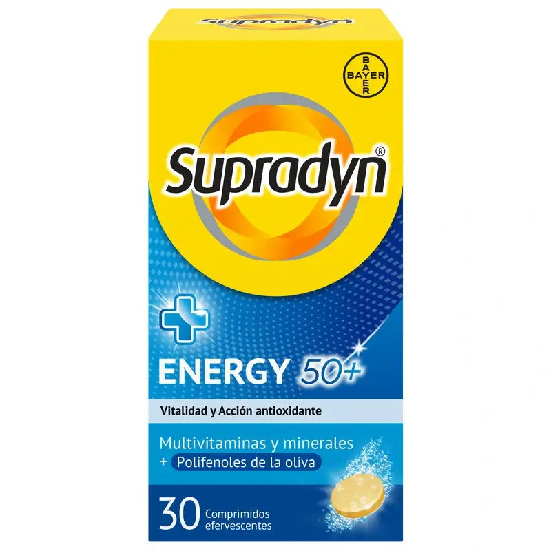 Supradyn Energy 50+ Vitamins and Energy, 30 Effervescent Tablets