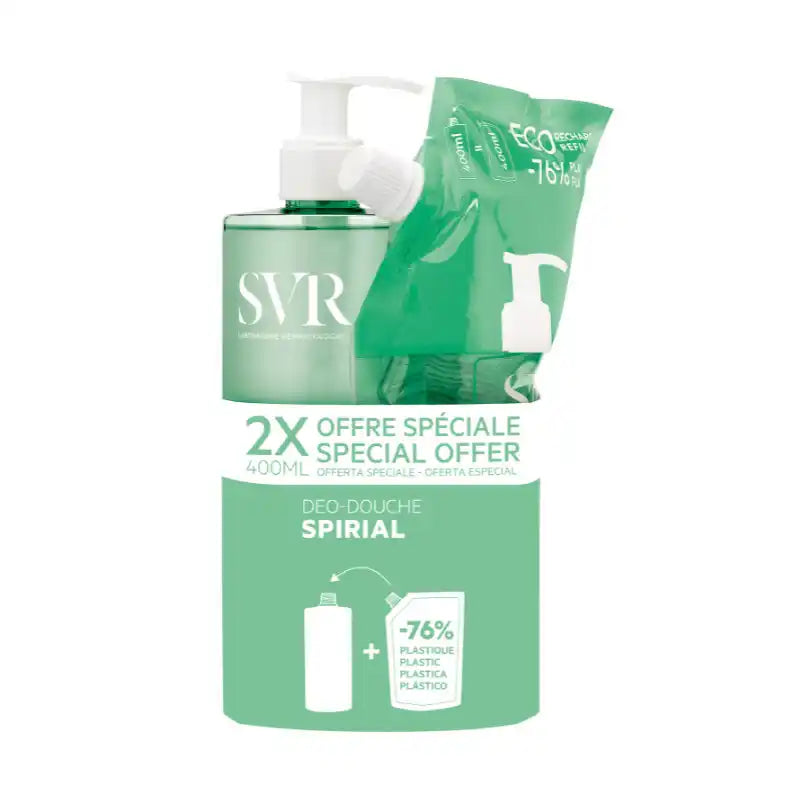 Svr Spirial Deo Douche Gel + Refill, 400 ml
