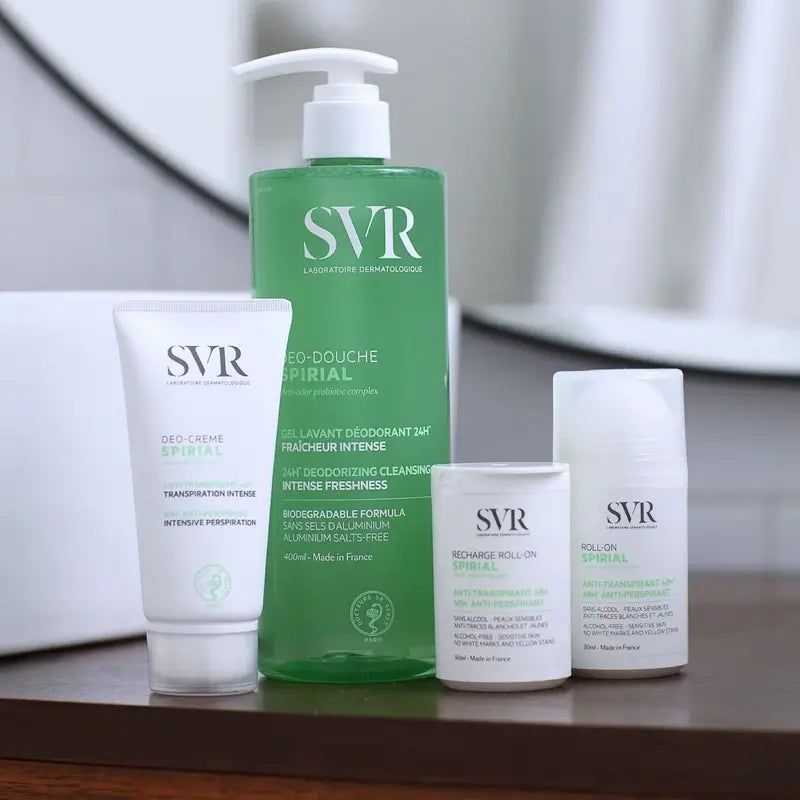 SVR Spirial Antiperspirant Deodorant Sensitive Skin Spray, 2x75 ml