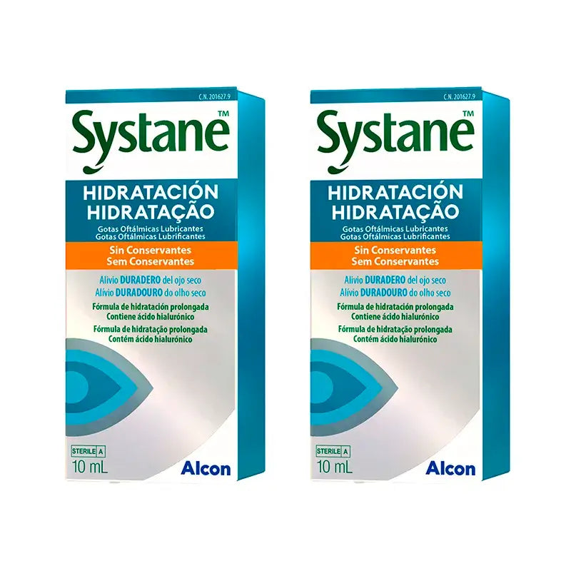 Systane Daily Moisturising Eye Drops, Pack 2 X 10 Ml