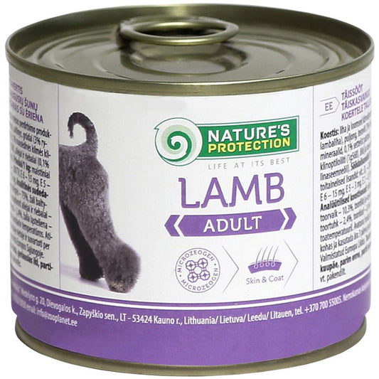 Natures Protection For Dogs Adult Lamb, 6X200G