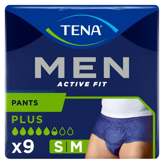 Tena Men Pants Active Size S-M, 9 Pcs.