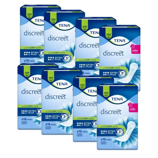 Tena Pack Discreet Extra Plus, 8 X 16 Units